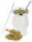 Yitobici Taza mate, juego de tazas de té mate, con pajita y cepillo de limpieza, diseño con aislamiento de doble pared, para té mate (blanco).