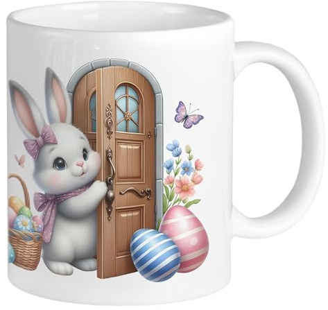 GRAZDesign Süße Tasse Ostern Osterhase Ostergeschenk Kinder Jugendliche Oma & Opa Kaffeebecher Keramik 330ml