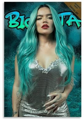 Karol G - Póster de música, póster decorativo, lienzo para pared e impresión artística moderna, decoración de dormitorio familiar, pósteres de 30 x 45 cm