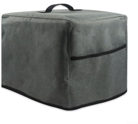 Air Fryer Dust Cover Waterproof Deep Fryer Cover with Storage Pockets 3-6L Kitchen Small Appliance Dust Covers Easy Cleaning Nylon Cover For Air Fryer Electric Pressure Cooker, Grey