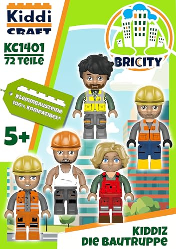 KIDDICRAFT KC1401 KIDDIZ Figuren-Pack Bautruppe - Klemmbausteine