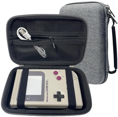 TRIPHKAR Tragbare Tasche für Game Boy Classic, 3DS XL, 3DS LL Spielkonsole, Hart Eva Etui Hülle für Interne Festplatte 3.5 Zoll, Power Bank und Zubehör (Case Nur)