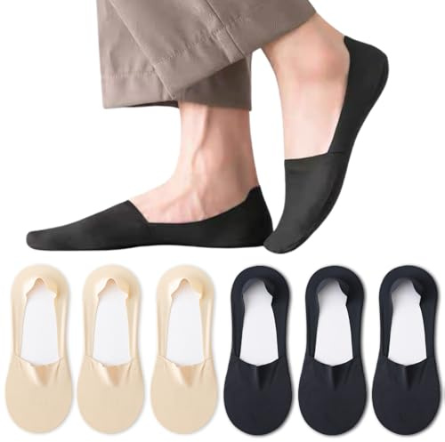 Caudblor 6 par sneakers strumpor sportstrumpor herr strumpor bomull osynliga strumpor svart naken 40–43 44–47