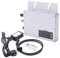 TESUGN Solar-Wechselrichter, WVC-300W Digital Inverter, 220V MPPT Grid Tie Micro-Wechselrichter Wasserdichter Grid-Connect-Wechselrichter für Solarpanel-Balkonkraftwerk, Silber, mit LCD-Display