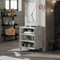 Rantry Sideboard grau Beton, 57 x 35 x 70 cm aus mehrschichtigem Holz, Sideboard, Bodenschrank, Büromöbel, Nachttisch für Schlafzimmer