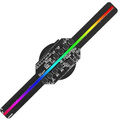 3D Hologram Fan Projector Mini Size 14cm WiFi LED Holographic Advertising Display for Business,Bar,Halloween Video Projector