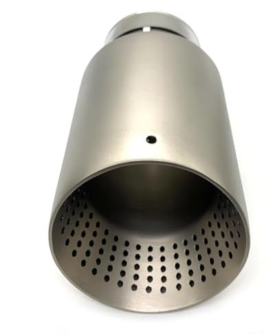 Endrohrblenden 1 Stück Auto-Auspuffblende Universal-Auspuffblende Für VW Für GTI Für MK7 Für Golf 7 Düse 60 Mm 63 Mm Schalldämpferblende Auto Auspuffblende(IN 80MM-OUT 114MM)