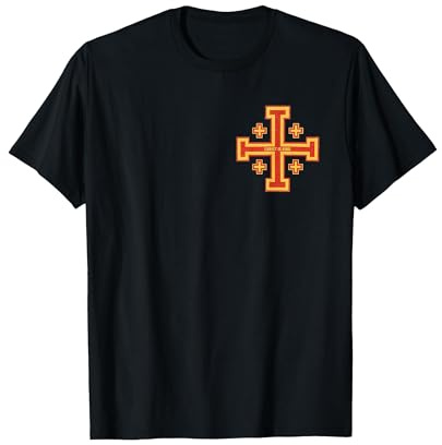 Epischer katholisches Jerusalem Kreuz - Christlicher Ritter T-Shirt