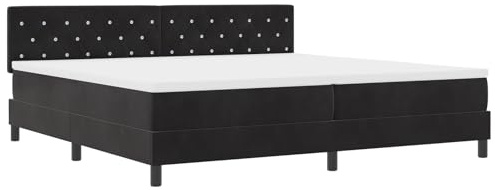 vidaXL Samt Taschenfederkernmatratze für Einzelbett 100X200Cm | Weicher Schaum Reißverschluss Bezüge Atmungsaktive Bequeme Matratze Ideal für Schlafzimmer & Gäste Nutzung Schutz Topper