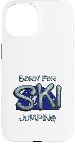 Hülle für iPhone 15 Geboren für Skispringen