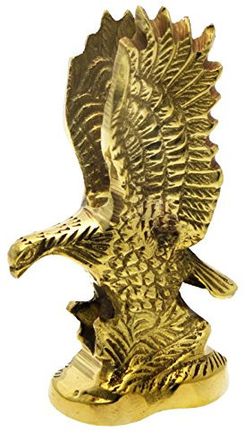 Westernranch Briefbeschwerer Figur Adler massiv Messing