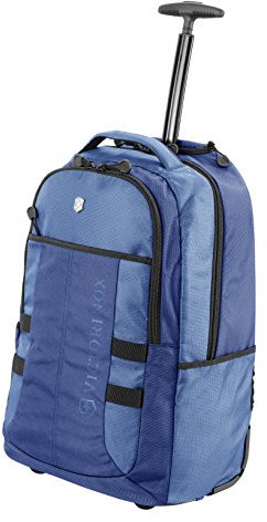 Victorinox Vx Sport Kadett mit Rädern, Blau, 20.9-inch, Vx Sport Cadet Rucksack mit Rädern und Durchgangshülse