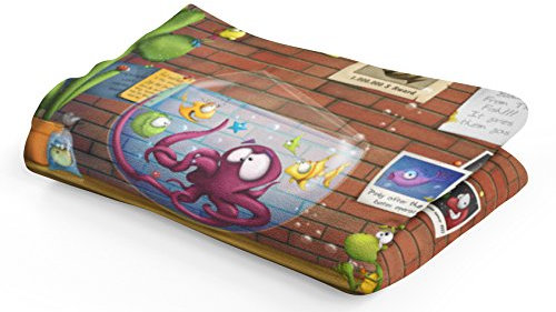 PICANOVA – Fish Tanking 100x70cm – Extraweiche Kinder Decke, 525g/qm – Absolute Premiumqualität Aus Hautfreundlichem Plüsch – Unschlagbar Weich Und Gemütlich – Design Von TooshToosh