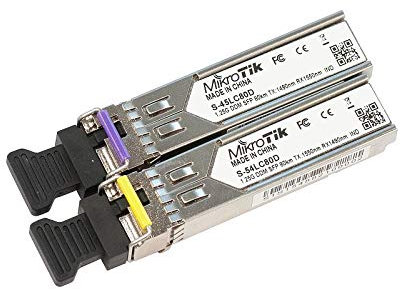 MikroTik S-4554LC80D - Paar SFP-Module inkl. 1x S-45LC80D und 1x S-54LC80D
