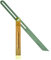 FAUSSE EQUERRE A COULISSE 40CM TALON BOIS + LAITON