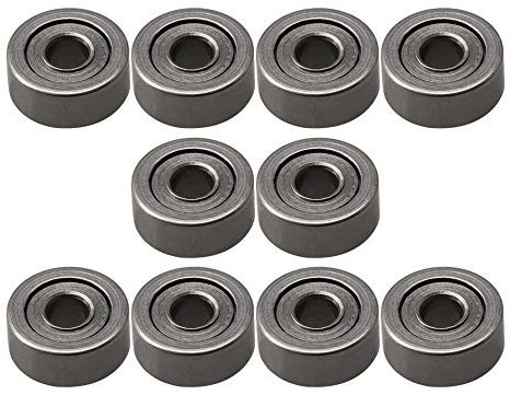 Miniatur-Rillenkugellager MR62ZZ aus Stahl, 2 x 6 x 2,5 mm, 10 Stück