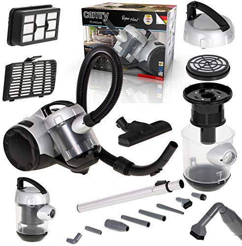 Camry CR 7039 Aspirador Trineo Ciclónico sin Bolsa, Filtro HEPA, Triple Filtrado, Potente, Todo Tipo de Suelos, Alfombras, Tapicerías, Accesorios, 700W