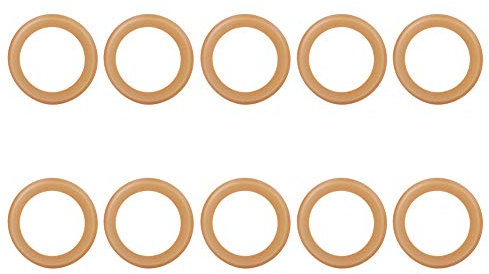 Oumefar 10PCs Cylinder Rubber Ring Air Compressor Piston Ring Oil Pump Leather Cup Buffer Ring 68 x 48 x 1mm for 1100w Oil 8209