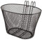 VR7 Bicycle Basket Front with Handle & Hooks - Metal Metal Electric Bike Basket Black 32cm x 24cm