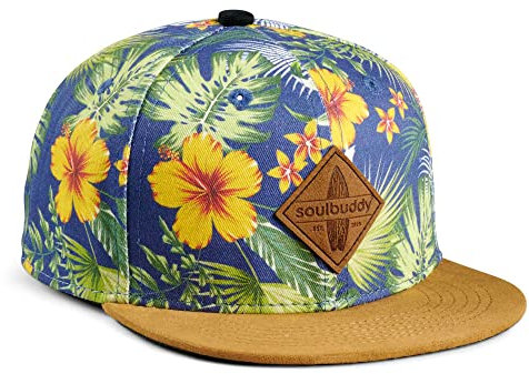 Soulbuddy Kinder Cap – Unisex Kinderkappe – Schirmmütze für Jungen & Mädchen – Trendiger Sonnenhut für Outdoor & Freizeit Bali-Style – Größe M