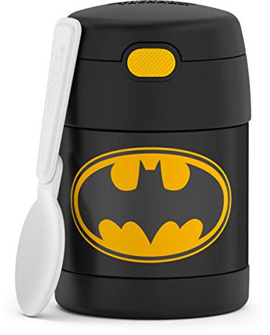 Thermos FUNTAINER Bocal alimentaire isotherme en acier inoxydable pour enfants, Batman 283,5 g