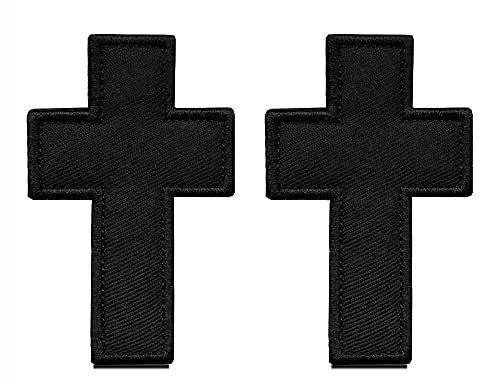 2 Stück Taktischer Christlicher Flagge Aufnäher, Jesus-Kreuz-Symbol Patch Verschluss, Militär-Weihnachtspatch,für Rucksäcke, Mützen, Westen, Taschen,Outdoor-Show
