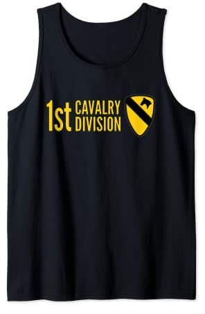 1. Cavalry Division Army First Team US USA Tank Top