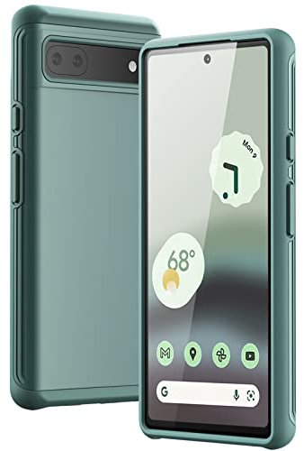 JETech Hülle für Google Pixel 6a 6,1 Zoll 2022, Zweischichtiger Schutz Stoßfeste Handyhülle (Grün)