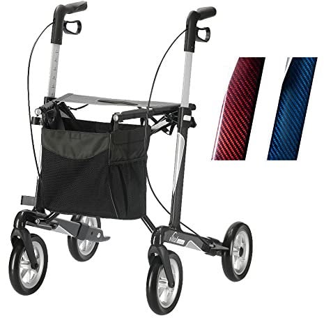 Russka Rollator Vital Carbon Plus 62 cm rubinrot