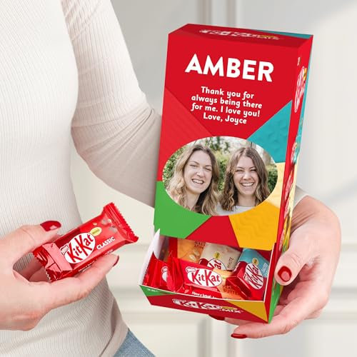 KitKat Mini Mix in personalisierter Box - Genieße deine individuell gestaltete Mini-Mix KitKat Box mit einer Vielfalt an köstlichen Geschmacksrichtungen. Personalisiertes Schokoladenglück! (KitKat)