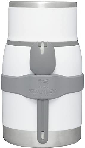 STANLEY Adventure to Go Insulated Food Jar with Cup Lid and Spork - 24oz - Stainless Steel Insulated Food Container - BPA-Free and Dishwasher Safe