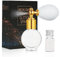 AOOWU Glitter Spray, Glitzer Spray für Face und Body, Glitzer Haarspray Make-up Sparkle Puder Kosmetik Shimmer Highlighter, Powder Glitterspray Haare Körper für Weihnachten Rave Party（Weiss/B）
