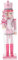 PASOLABE Rosa Nussknacker Weihnachtsdekorationen 35,6 cm rosa Nussknacker Figuren Rosa Weihnachten Nussknacker Soldat Rosa Holz Nussknacker Ornamente Glitzer Sammlerstück Nussknacker Figuren für