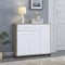 [en.casa] Sideboard Bobeck Flurschrank Mehrzweckschrank Kommode mit Schublade Wonhzimmerschrank für Flur Wohnzimmer Schlafzimmer 72x80x28cm Eiche/Weiß