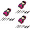 minkissy 3 Sets Nail Scissors Set Baby Nail Clipper Baby Kit Infant Nail Clippers Russian Doll Tweezer Kit Nail Tools Baby Care Kit Manicure Care Tool to Stack Carbon Steel Travel Tweezers