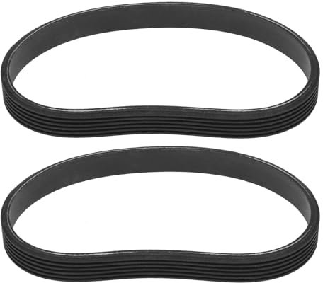 ECSiNG Lot de 2 courroies de transmission à boucle fermée pour rabot électrique - Courroies endommagées - En caoutchouc - 135J6 - Durable et flexible - Compatible avec Delta - Compatible avec WEN -