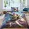 HITBOD Buzz Lightyear Bettwäsche 3D Bettwäsche Mit Reißverschluss Und Kissenbezug Schlafkomfort Microfaser Toy Story Bettbezug Set 3-teilig Single（135x200cm）