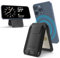 doeboe Magnetic Wallet, Mag safe Wallet Compatible with iPhone Wallet, Phone Wallet with Adjustable Stand Transparent ID Window for iPhone 16/15/14/13/12 Series, Leather, Black
