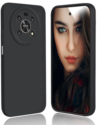 DESSEN Cover per Huawei Honor Magic 4 Lite (4G/5G) / Honor X9 5G - Silicone Custodia Antiurto Protezione Fotocamera Case Sottile e Morbida TPU Bumper Antishock Anti-Impronte, Nero