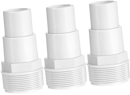 Milisten 3stücke Poolpumpenadapter Aus Pp-Material Für Filterpumpenschlauchadapter Ersatzpumpenadapter Zur Einfachen Installation Und Zuverlässigen Verbindung Ohne Wasserlecks