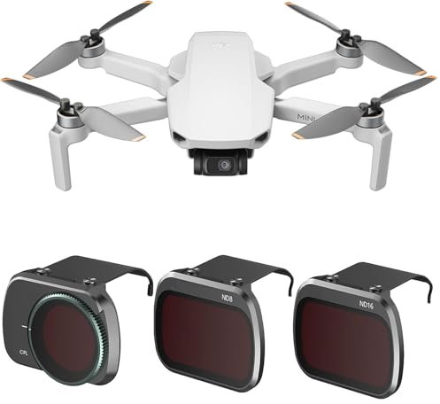 Uvafly Mini filtro 4K, set di filtri ND per DJI Mini 4K/Mini 2 SE/Mini SE/Mini 2/Mavic Mini Drone Accessori (CPL/ND8/ND16)