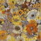 FunStick Selbstklebende Tapete Orange Gelb Wand Blumentapete Schlafzimmer Sonnenblume Rustikal Klebefolie Möbel Gelb Orange Muster Folie Wand Wohnzimmer Badezimmer Klebefolie Blumen Möbel 44.5CMx3M