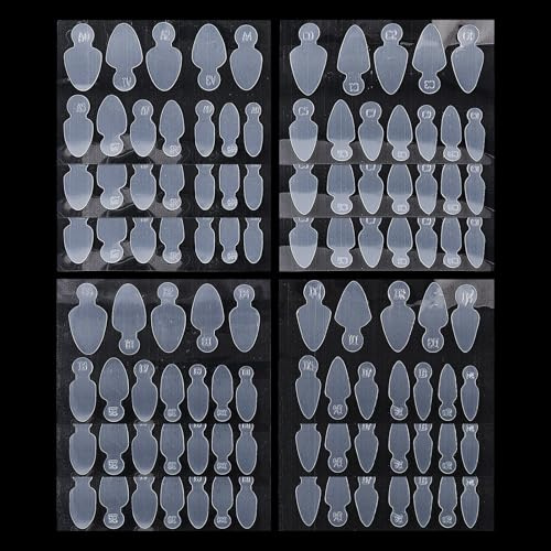 NICENEEDED 144 Stück Duet System Dual Forms Nagelaufkleber French Tip Nagelform Pads Weiche Silikon Nagelformen Schnellbau Nagelform