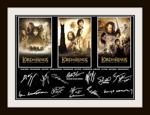 Generic Lord Of The Rings Cast Signed A4 Print, 29.7cm x 21cm