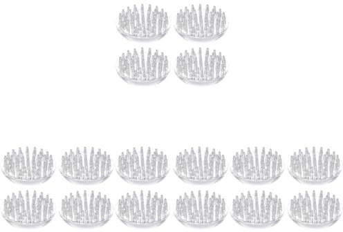 Cabilock 4 Sätze Teppichschutz Fußmatte Erdungsmatte Mats Rollen Türstopper Runder Teppich Teppiche Schutzabdeckung Für Schreibtischbeine Transparente Stuhlfußkappen Plastik 4 Stück * 4