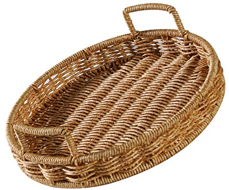 PRETYZOOM Cesta Tejida para Cesta De Almacenamiento Diseño Simple para Hogar y Restaurantes