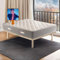 Matratze für Einzelbett, 110 x 190 cm, orthopädischer Memory-Schaum, Höhe 24 cm, halbfeste Matratze, Matratze gegen Rückenschmerzen, antiallergisch und milbendicht, Modell Elisir H24