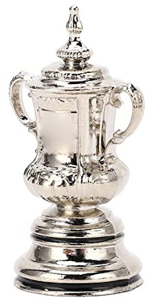 Tomvorks Metal Football League Trophy Mini Soccer Game Cup Model High Simulation Ornamente Dekor für Fußballfans