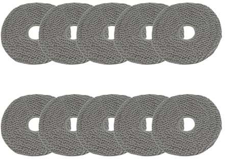 NKCVEZBW 10 Piezas de paño de fregona compatibles con Xiaomi Roidmi EVA Robot Aspirador paño de fregona Piezas de Repuesto