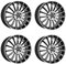 4x Carmani Felgen 17 Fritz 9.0x19 ET53 5x112 black polish kompatibel mit Mercedes C-Klasse CLA E-Klasse GLA